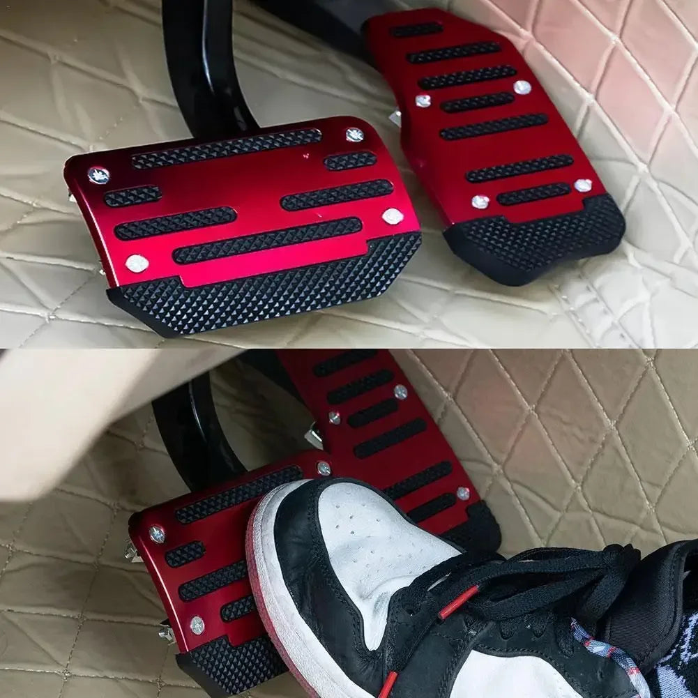 Car Pedal Cover Set Automatic Aluminum Style