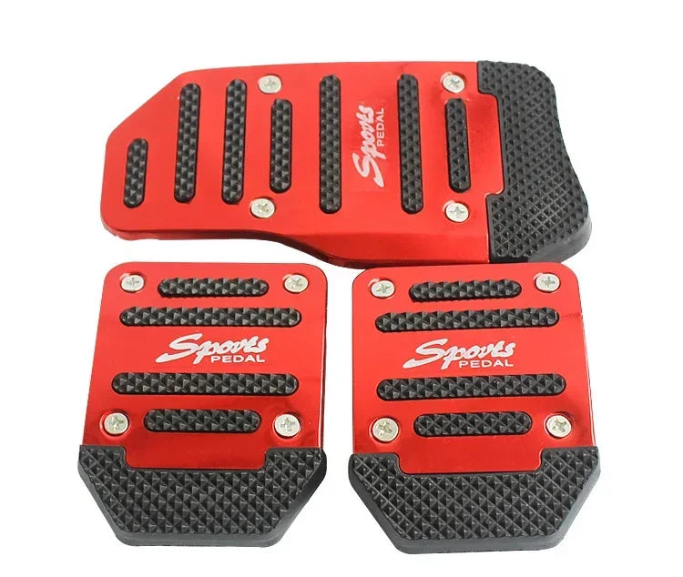 Car Pedal Cover Set Automatic Aluminum Style